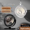 Compact USB Rechargeable Outdoor Desk Fan with Strong Wind Power