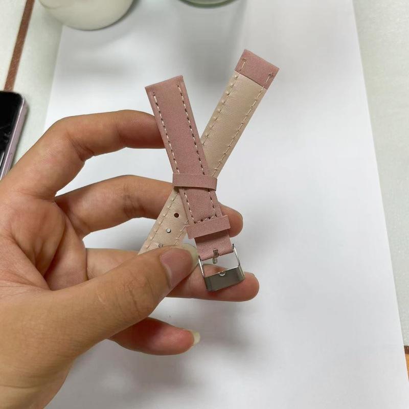 Uhrenzubehör, Unisex Buntes Lederarmband PU-Lederarmband, Studenten Dornschließe Lederarmband Armband