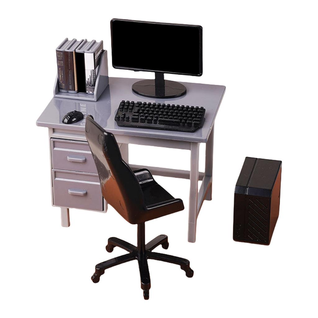 Miniatur-Bürotischmodell mit lebensechten Merkmalen zur Ausstellung und für kreative Hobbyisten