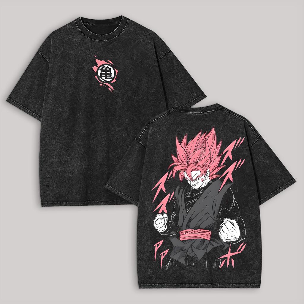 Dragon Ball Z Majin Vegeta Printed Unisex Washed T-Shirt Men Women Oversized Streetwear Short Sleeve Casual Female Male Clothing