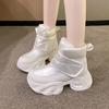 Fashion Fashion Snow Boots Women Waterproof Keep Warm Plush Platform Shoes Female Lace Up Mid-Calf Boots Winter Shoes Botas Femininas