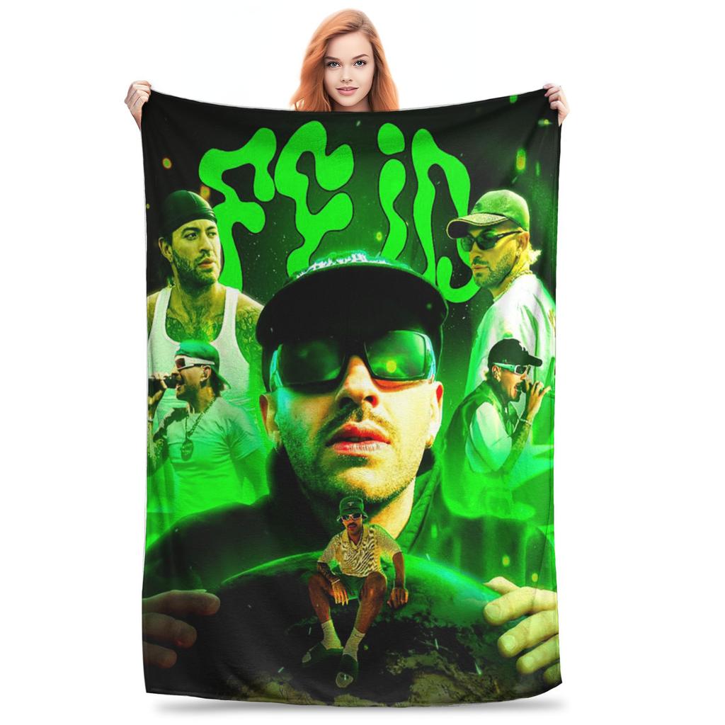 Feid Ferxxo Singer Songwriter Blankets Lightweight Flannel Sofa Throw Blanket for Home Bedroom Outdoor Throws Bedspread Quilt