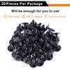 Car Body Screws Mudguard N90974701 for VW Golf Metal Self Tapping Screw Rivet Black Fastener Bolt Cross Self Tapping Phillips