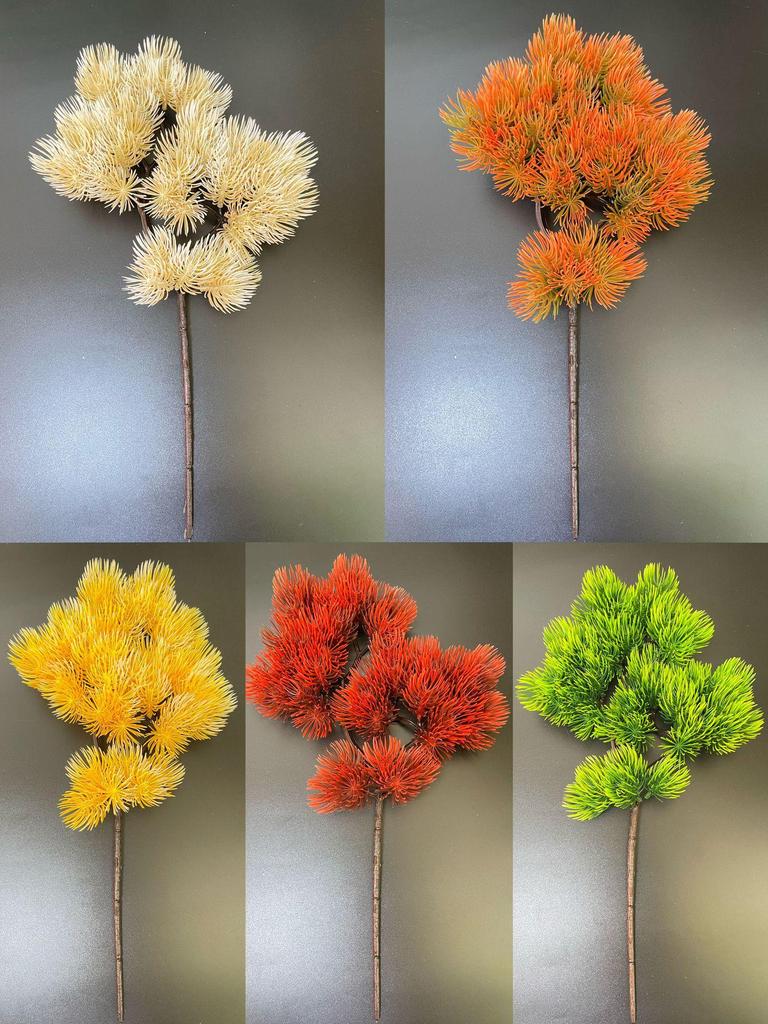 Artificial Green Pine & Cypress Branches for Autumn Décor