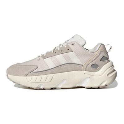 Originals ZX 22 Boost Bout Rond Confortable Durable Chaussures de Course Basses Unisexe Chaussures de Course Beige GX2038