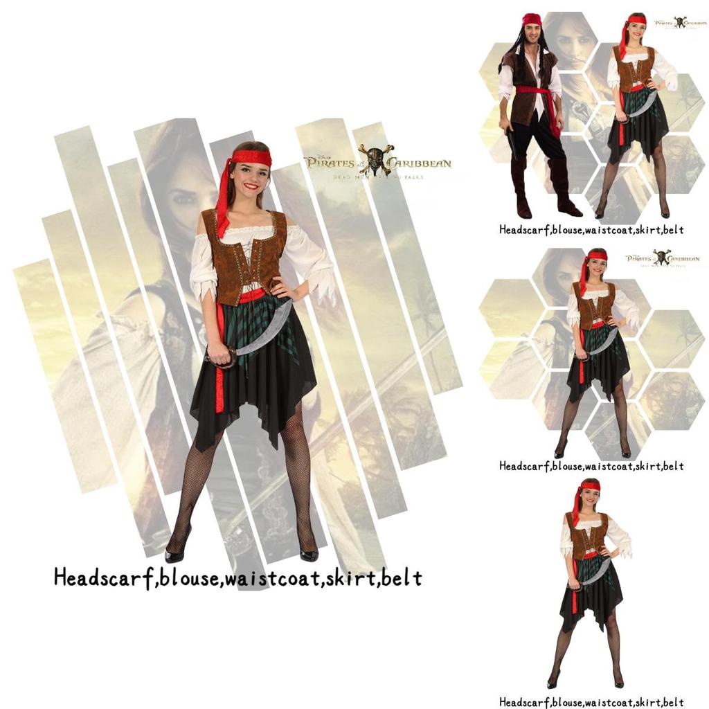 Complete Pirate Cosplay Costume Set Comfortable And Stylish Dress For Adults