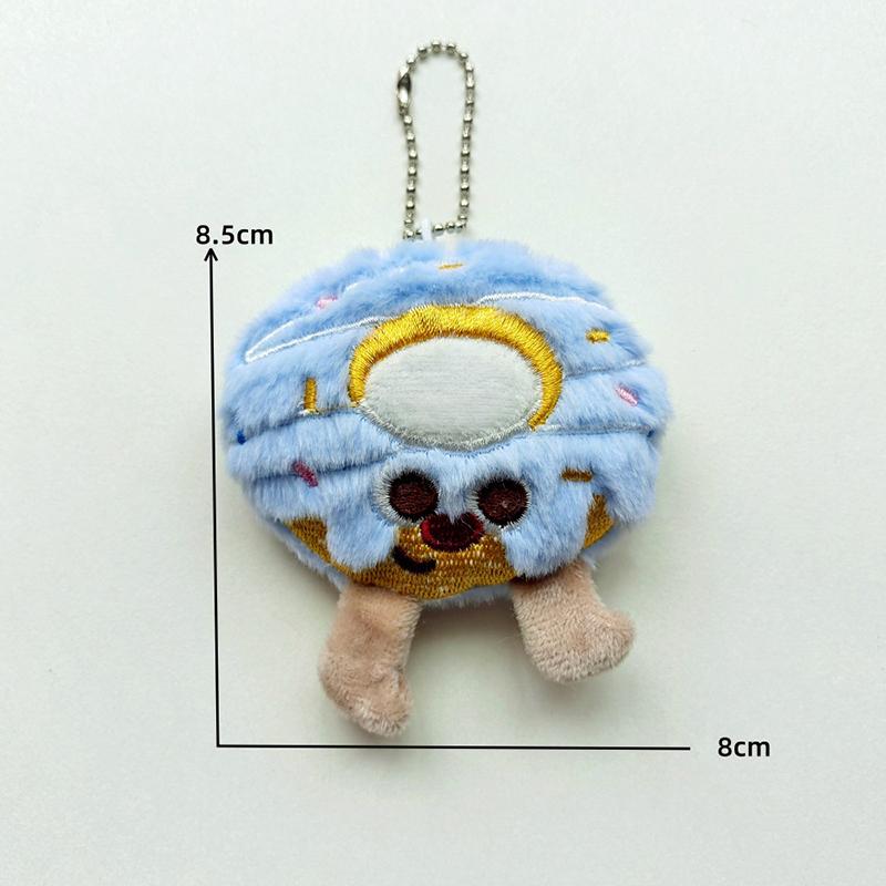 Creative Cartoon Plush Cookies Keychain Cute Stuffed Doll Lovely Bag Pendant Key Hanging Decoration For Girls Gift