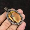 Polychrome Jasper Gemstone Pendant Copper Wire Wrapped Pendant Handmade Copper Jewelry Designer Pendant Gift For Her Jasper Jewelry For Mom