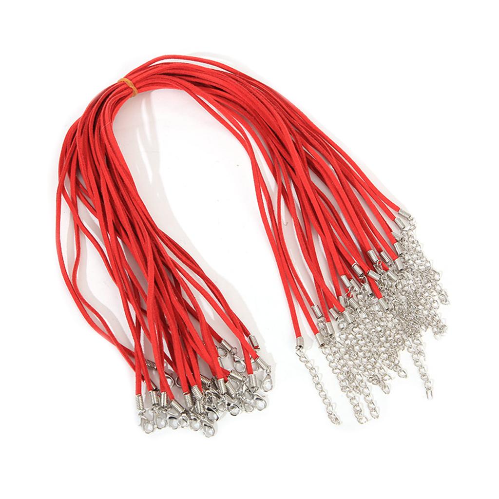 Adjustable Clasp Suedes Rope Lightweight Velvets Cord Chain Lobster Clasp String Cord for Jewelry Necklace Making