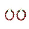 1Pair Christmas Tree Wreath Earrings Bell Xmas Dangle Earrings Fashion Christmas Earrings  Girls