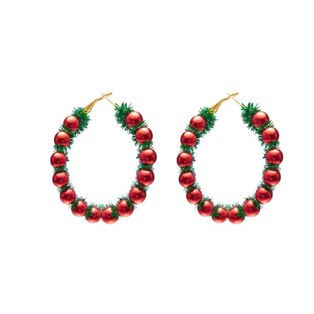 1Pair Christmas Tree Wreath Earrings Bell Xmas Dangle Earrings Fashion Christmas Earrings  Girls