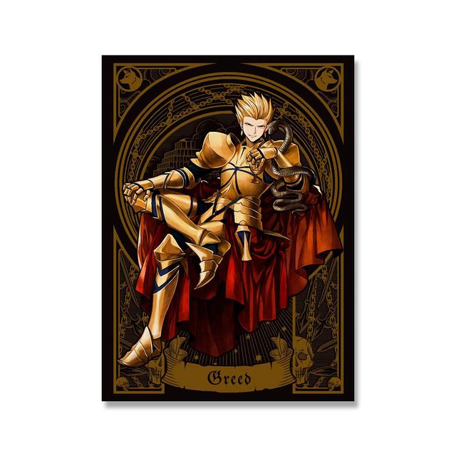Anime Canvas Paintings Tarot Print Home Decor Fate Grand Order Wall Art Modular Comic Picture Japan Anime Modern Bedroom Posters