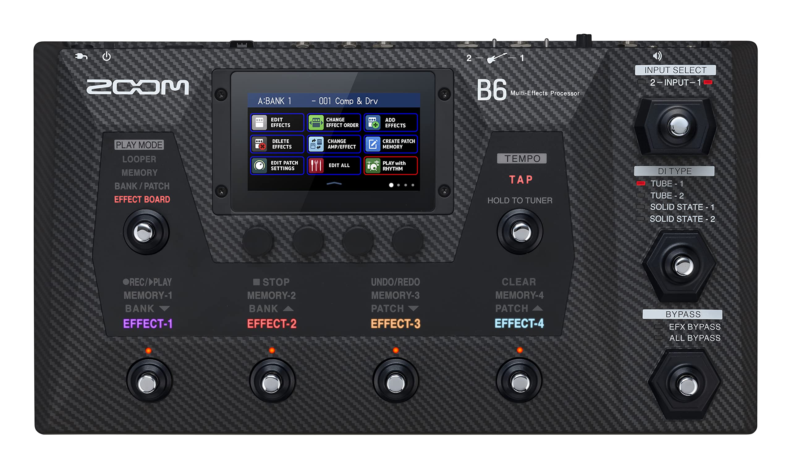 

Процесор ZOOM B6 Bass Processor для басових мультиефектів Мультиефектів