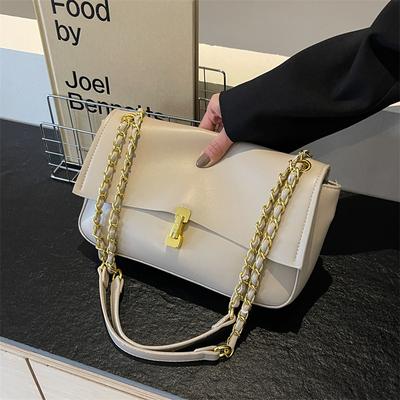 New Fashion Chain Small Square Bag Women's Commuter Armpit Bag Large Capacity Shoulder Bag Women