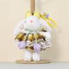 Cute Bunny Plush Keychain With Tulip Bow For Bag Decoration And Gift For Kids