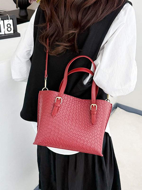 

2025 Women s Versatile Woven Shoulder & Crossbody Handbag 25*20*10 світло-коричневого кольору
