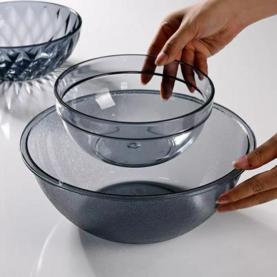 PC Plastic Self-Service Salad and Tea Pouring Bowl for Hot Pot and Cold Dishes.