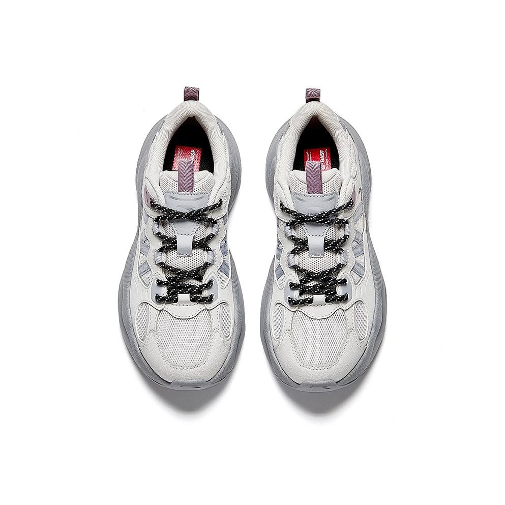 Anta PG Fashion Trend Durable Shock Absorption Low-Top Dad Shoes Women sneaker Gray Silver Purple 122548840-5