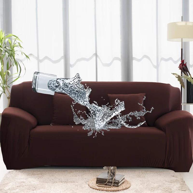1/2/3/4 Seats Sofa Couch Cover Waterproof Elastic Corner Sofa Covers L Shaped Sofa Slip Cover Protector Bench Cover Thin Fabric