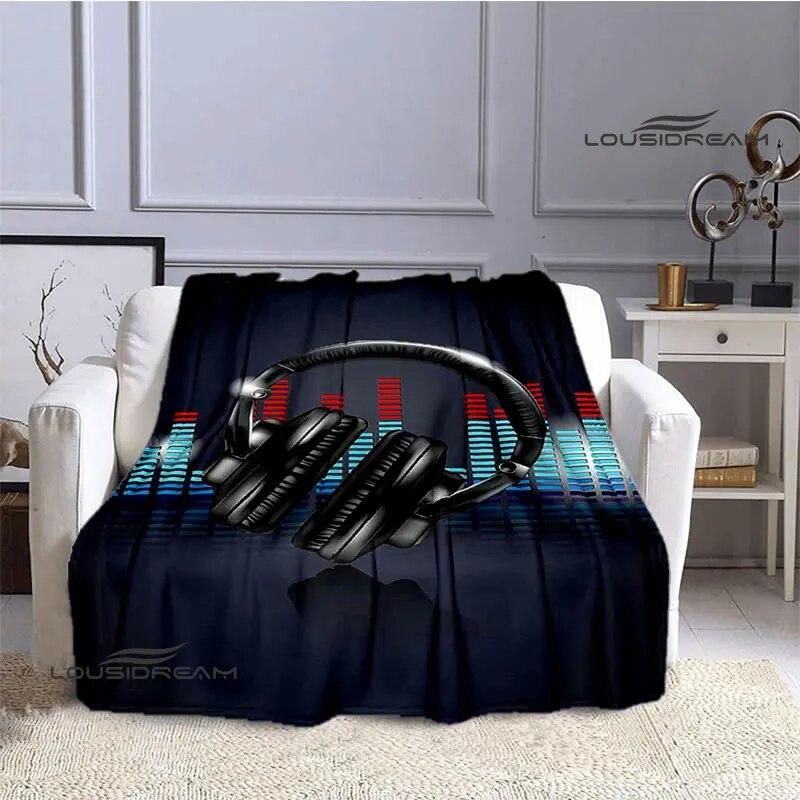 3D Headset Printed Blanket Children's Beautiful Warm Blanket Flannel Soft and Comfortable Home Travel Blanket Birthday Gift