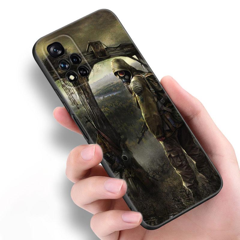 Game Stalker Clear Sky Black Silicone Phone Case For Xiaomi POCO X3 X4 NFC F5 M3 M4 M6 X5 X6 Pro F3 F4 GT 5G C55 C65 M5