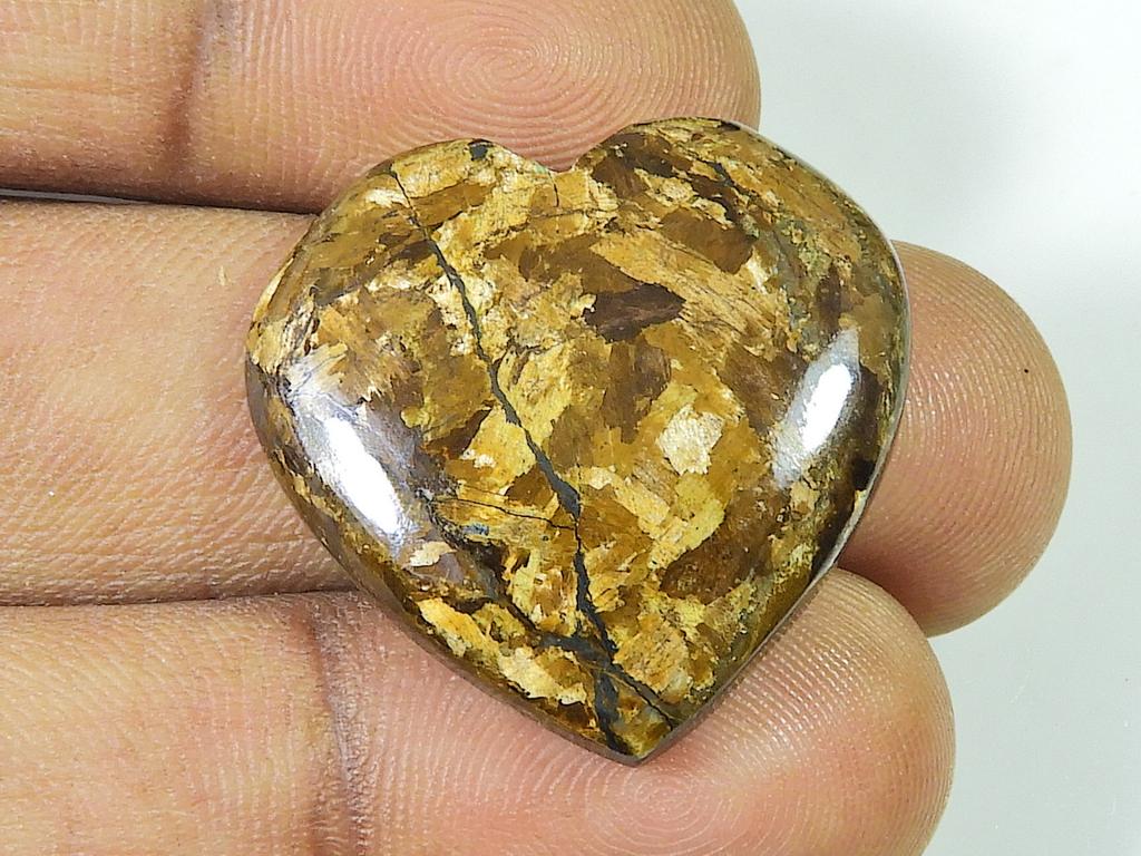 37 centesimi. Cuore Bronzite Cristallo Curativo Metafisico Gema Sfusa 26X27X05MM SK-1596