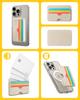 Caseology Folder Pop MagSafe Compatible Card Case with Silicone 3 Card Compatible with iPhone and 12 Card Holder MagSafe Card Case Nano Pop Non-Slip