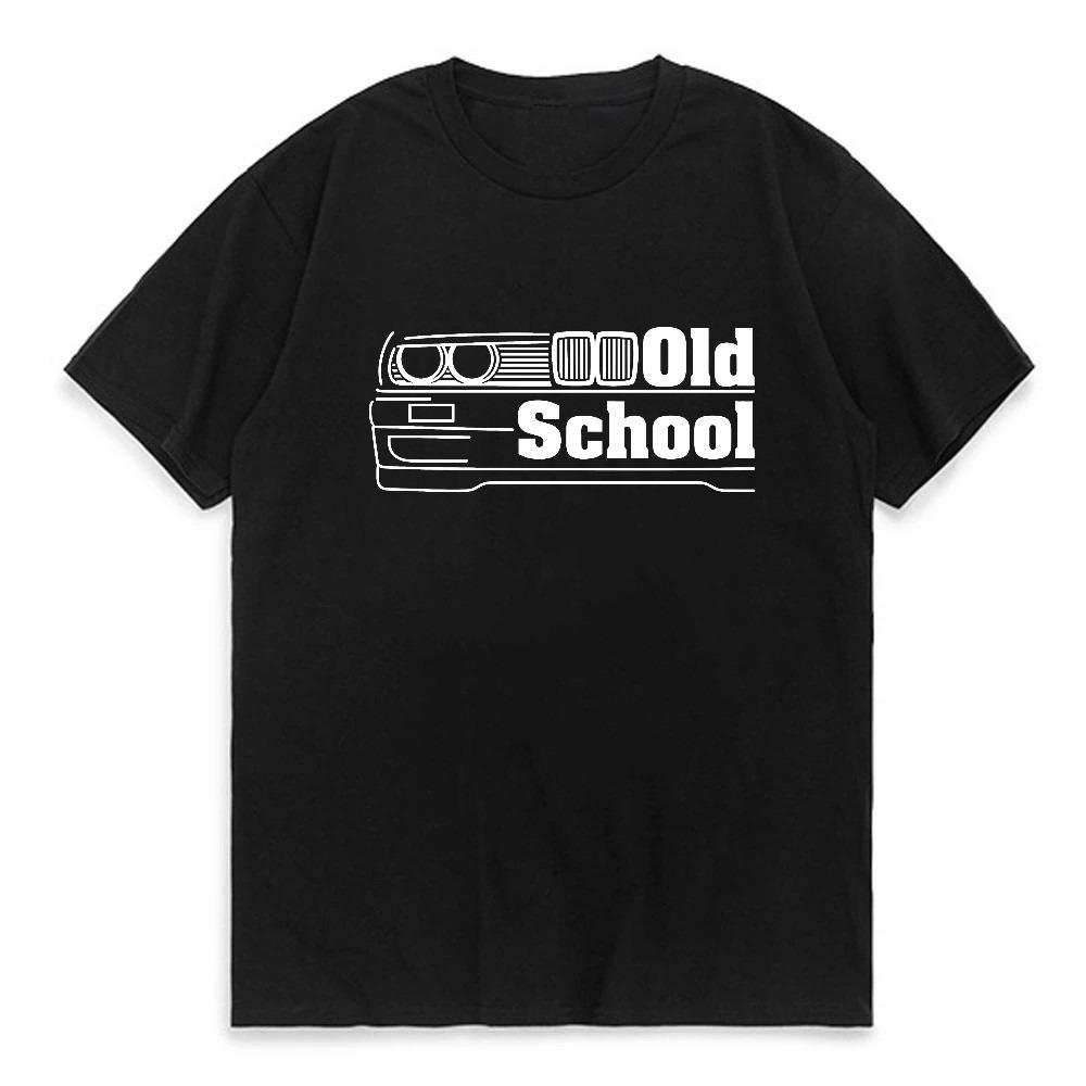 Unisexs Old School Print T Shirts Fashion Unisex Breathable Crewneck Short Sleeve Tee Summer Casual Harajuku Style Loose Tshirt