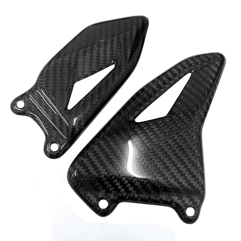 Motorcycle Carbon Fiber Foot Pedal Heel Protector for Suzuki GSXR 1000 2017-2024 GSX-R1000 2017-2024