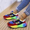 Women Sneakers Fashion Running Colorful Casual Sneakers Women Comfort Lace Up Outdoor Platform Shoes for Women  De Mujer
