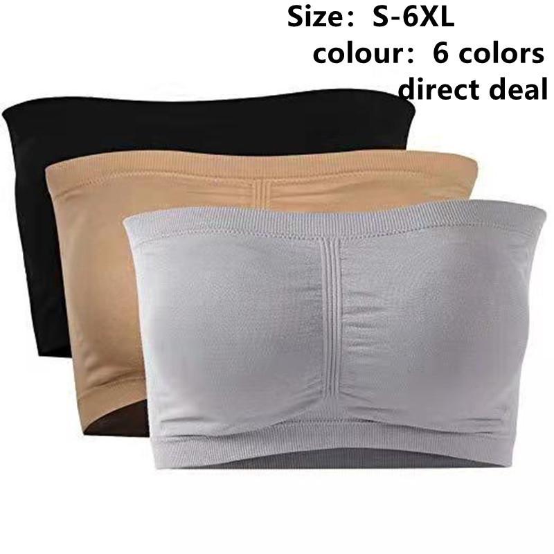 Damen Tube Top Trägerloser Bandeau-BH Unterwäsche Damen Bralette Nahtlose trägerlose Tops Hohl umwickelte Brust-BHs