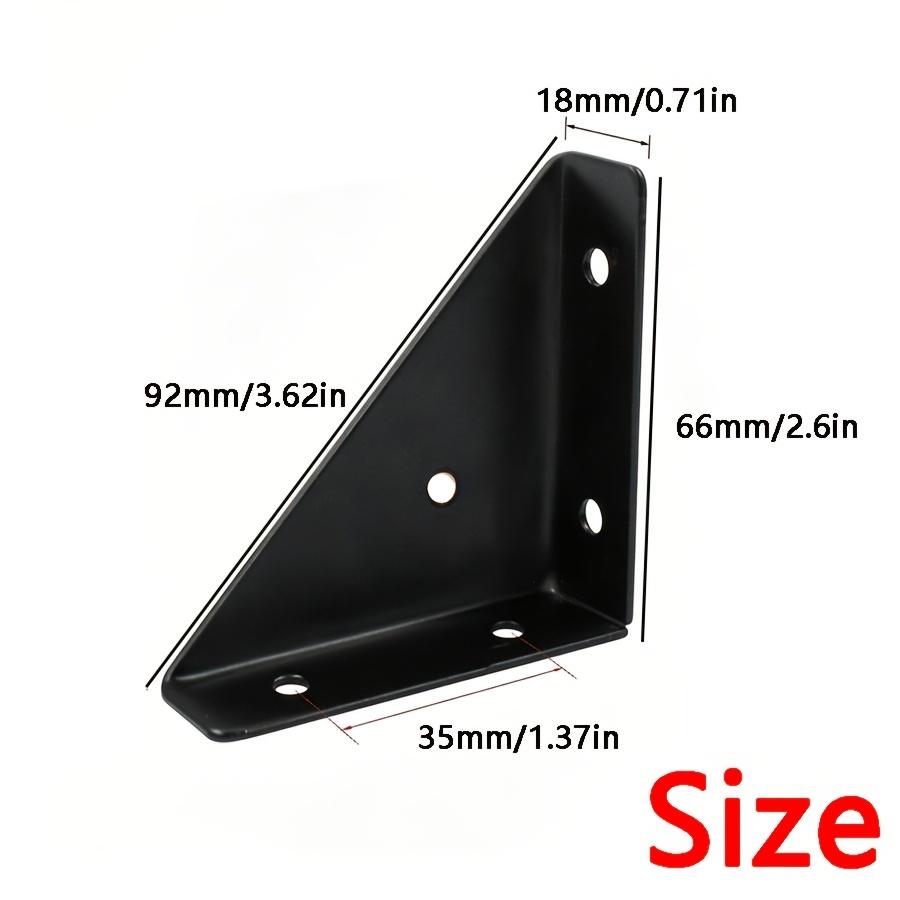 24Pcs Heavy-Duty Iron L-Shaped Corner Brackets With Screws - 1.3Mm Thick 90-Degree Angle Supports, Suitable For Furniture, Shelves, Cabinets, Desks
