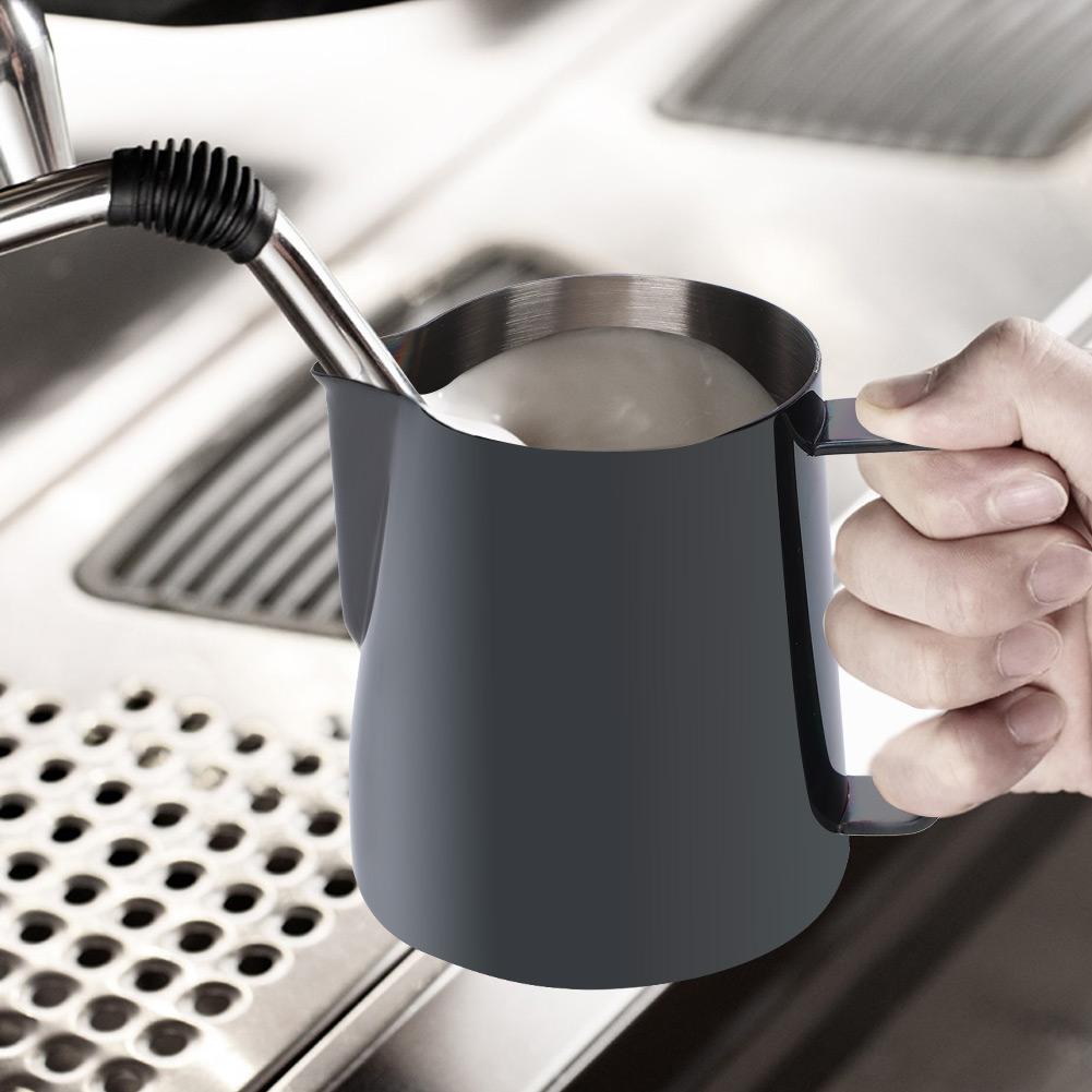 350ml Stainless Steel Titanize Milk Frothing Cup Jug Coffee Pitcher for Art