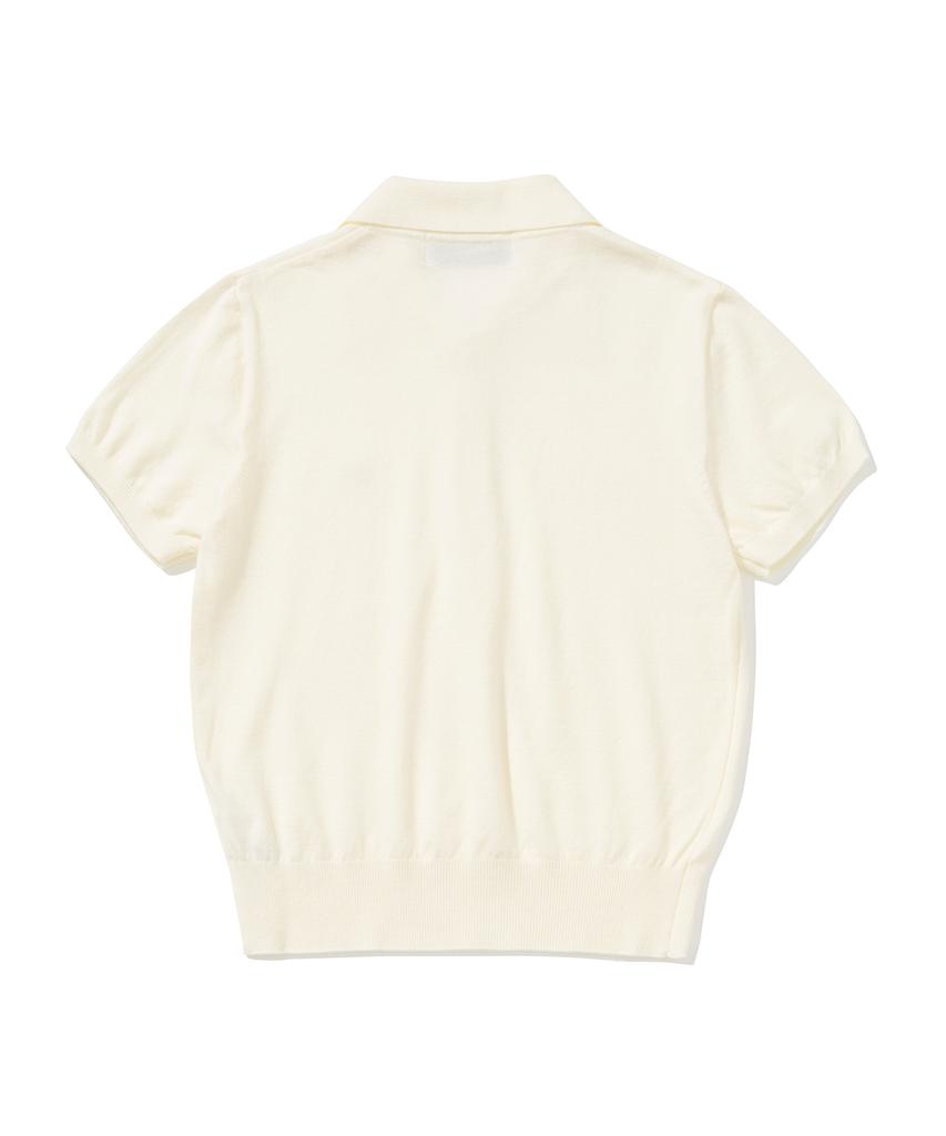 KNITTED (W) Basic Essential Washable Collar Knit Ivory