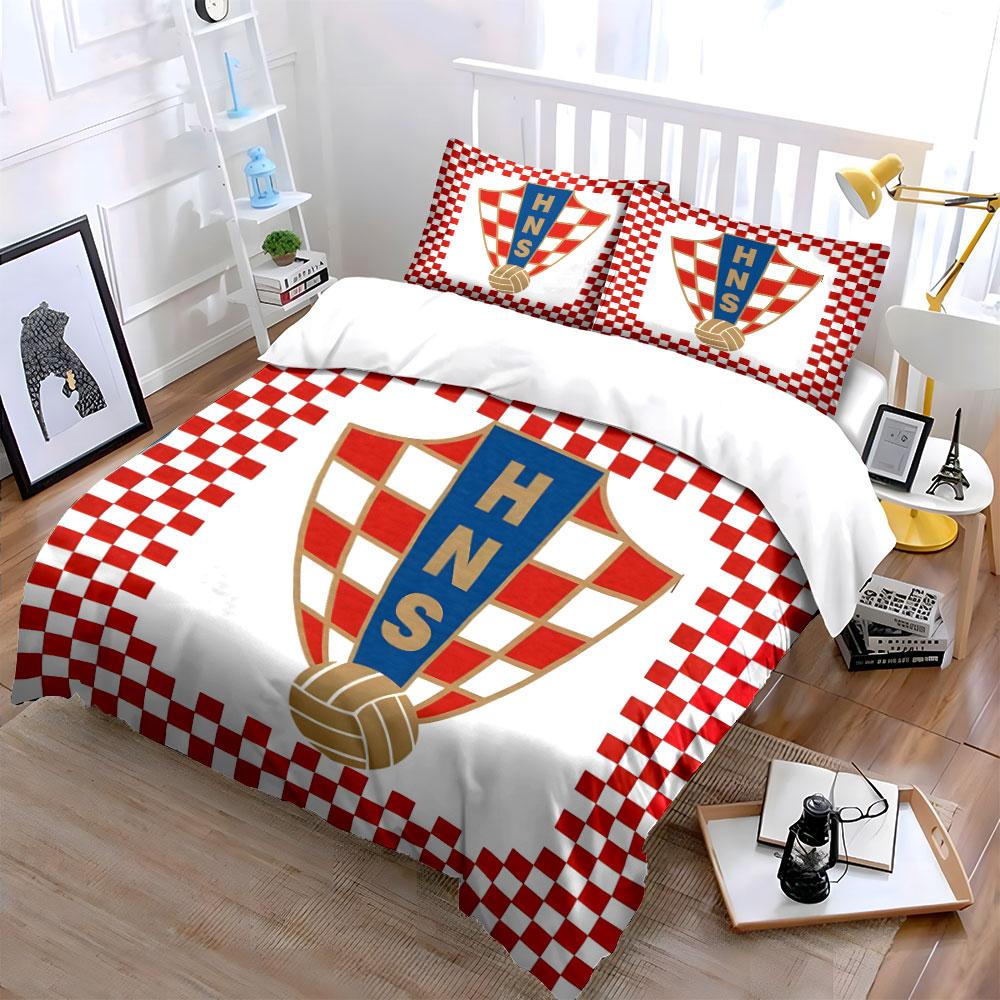 Red checkered shield pattern. Bedding sets Duvet cover sets Duvet covers Pillowcases(1* Duvet Cover 2* Pillowcases without duvet insert)