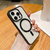 Luxury Transparent Magnetic Phone Case for iPhone 15 14 12 11 13 Pro Max Mini X XS XR 7 8 Plus for Magsafe Charge Acrylic Cover