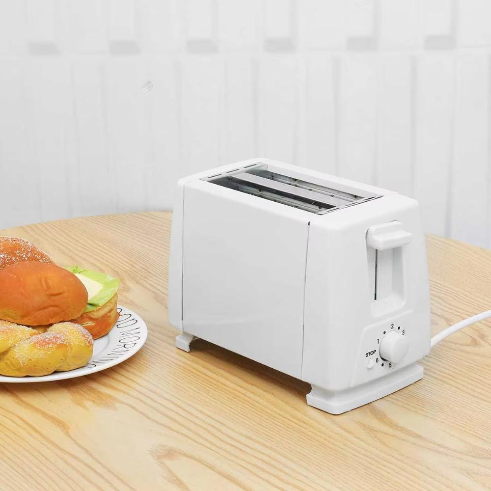 Stainless Steel 2 Slice Toaster Automatic Breakfast Machine Electric Bread Baking Machine Sandwich