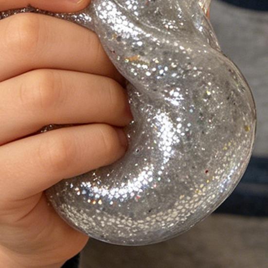 Glitter Dumpling Squeeze Toy Soft Stretchy Steamed Bun Fidget Toy Decompression Simulation Dough Ball Desk Toy