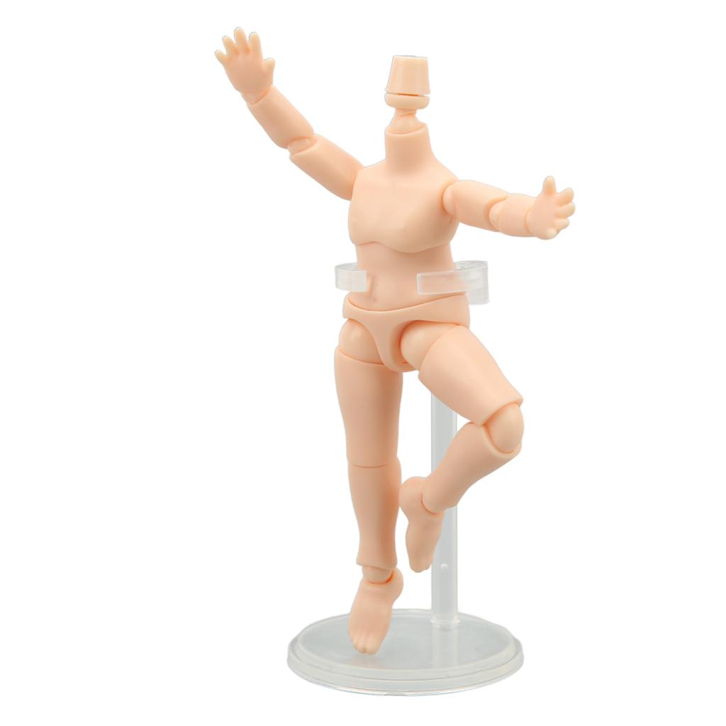 Doll Body 4.1 Inch High Flexible Joints Semi Finished Durable Plastic Cement Ball Joint Doll Body