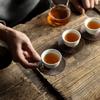 Creative solid wood tea coaster Kung Fu tea set accessories household Japanese anti-scalding heat insulation pad tea coaster