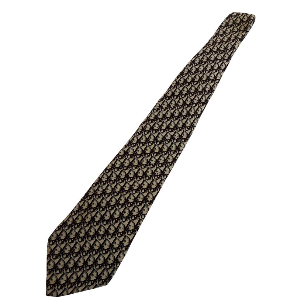 Dior Business commute Trotter silk tie beige silk Used