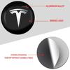 Car Sticker Tesla 4pcs Car Emblem Wheel Center Hub Caps Stickers Car Styling For Tesla Model 3 Model X Y Style MODEL S ROADSTER 