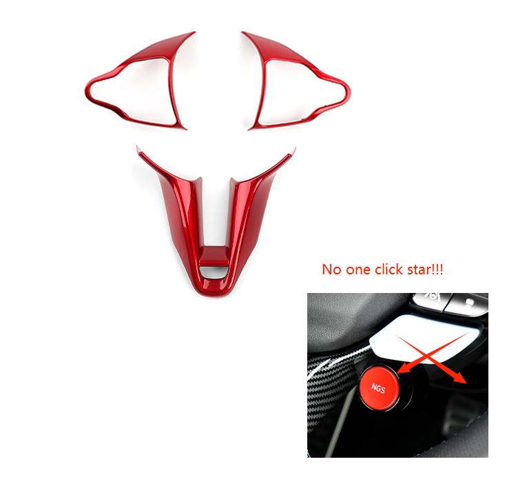 For Hyundai Veloster JS N 2019-2026 I30 N /CN7 N 2026 2026 Car Steering Wheel Button Frame Chin Decoration Cover Trim