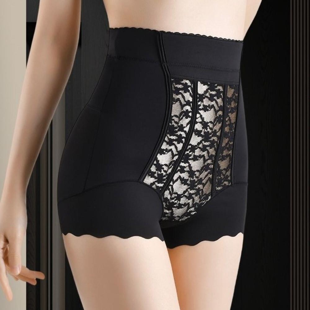 Lace Flowers Postpartum Body Shaper High Waist Seamless Underpants Tummy Control Underwear  Lady