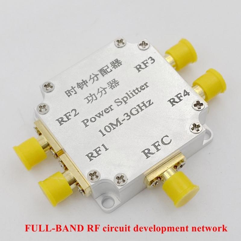 HF Leistungsteiler 4-fach für SMA-Anschlüsse 10M-3G HF Leistungsverteiler für Mikrowellenmessungen Teiler/Antenne