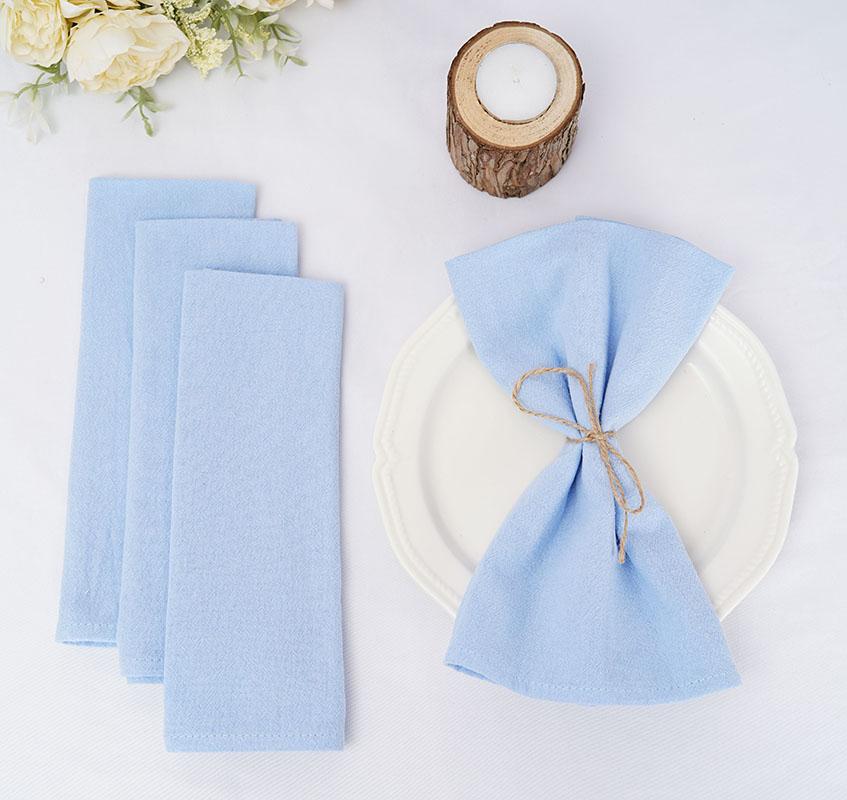 50PC 30X45CM Table Cloth Napkins Cotton Durable Fabric Reusable Kitchen Dining Easter Wedding Christmas baby shower Decoration