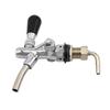 Flow Control Beer Faucet Short Shank Bronze Chrome Plating Draft Beer Dispenser Tap for Home Bar Bridge Restaurants Brewing Tool