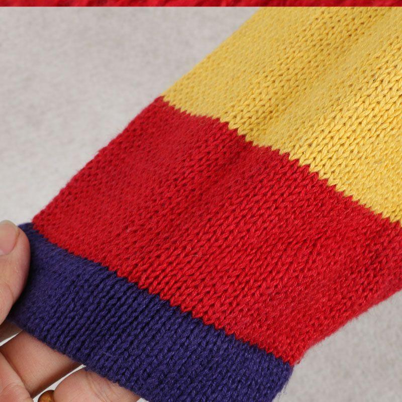 Autumn and Winter New Arrival Export European and American Women's Clothing Children's Fun Retro Cotton and Linen Fabric Unisex Wear Sweater Thick