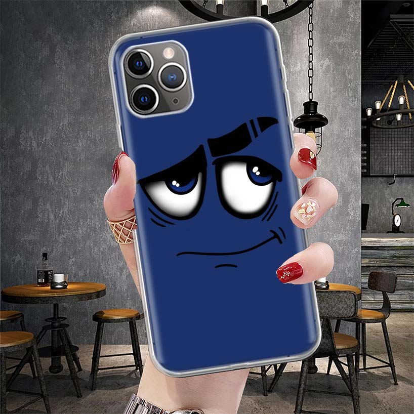 Funny Face Cute Soft Phone Case For IPhone 11 17 Air 16E 16 Pro Max 15 + 14 Plus 13 Mini 12 Apple 7 SE 8 Fundas Coque 11 17 Air