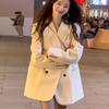 Beige Suit Women Spring Autumn Korean Style Casual Fashion Trendy Versatile Office Commuting Popular Jacket